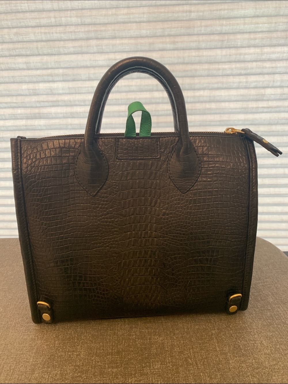 Blair Ritchey Mini Penn Carryall Bag in Black Gator - Picture 3 of 7